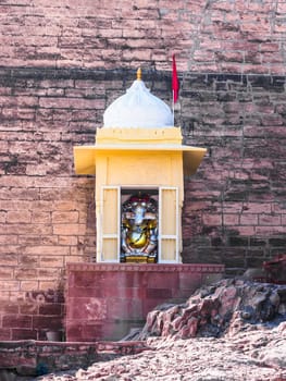 Ganesha Hindu deity at Mehrangarh Fort in Jodhpur, Rajasthan, India