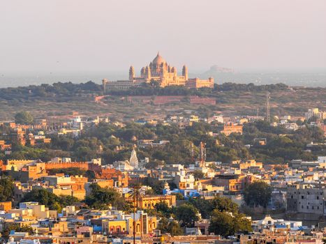 The Cityscape of Jodhpur with Umaid Bhawan Palace