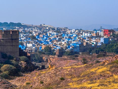 View of Jodhpur, The Blue City of India