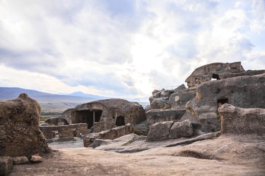 Uplistsikhe, the ancient rock cut city in Georgia