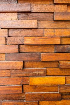 texture of old wooden wall and square wood overlap