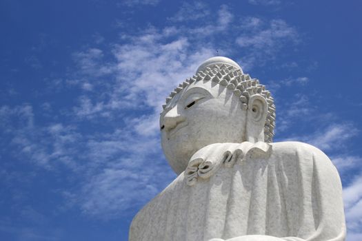 Close up of the Big Budha of Phuket