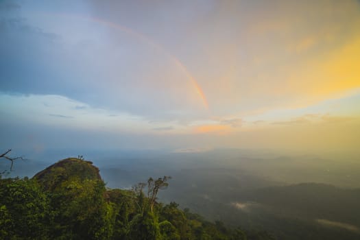 Sunrise over mountain