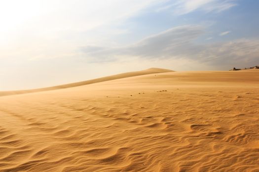 Wave on desert at Mui Ne, South Vietnam