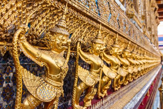 garuda was decorated at Wat Phra Kaew in Bangkok ,Thailand