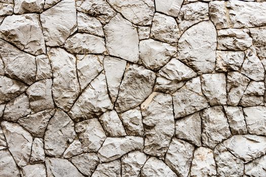 The stone wall texture and variant shape of stone