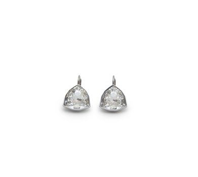 A couple of diamond earrings