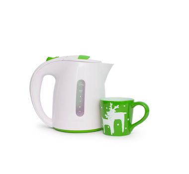 Electric kettle isolated on white background