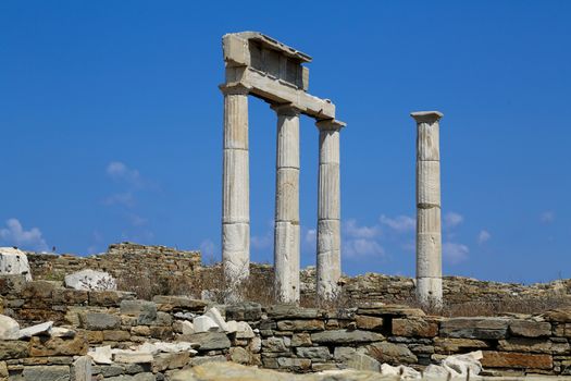 The island of Delos: an important archaeological site in Greece