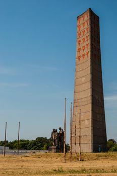 part of the former concentration camp Sachsenhausen near Berlin