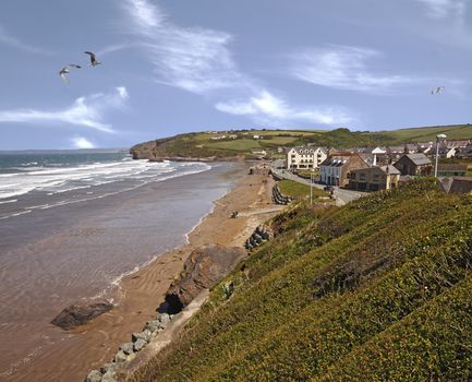 Broad Haven is a holiday resort in Pembrokeshire, Wales, UK. It has anexcellent beach.