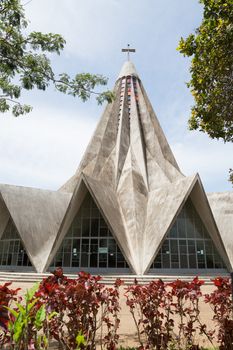 The church of San Antonio de Maputo which has a very unique star shaped architecture resembling an orange squeezer.