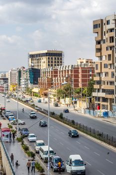 The neighborhoods of bole area of the capital city of Ethiopia, Addis Ababa