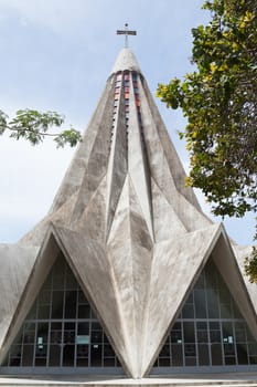 The church of San Antonio de Maputo which has a very unique star shaped architecture resembling an orange squeezer.