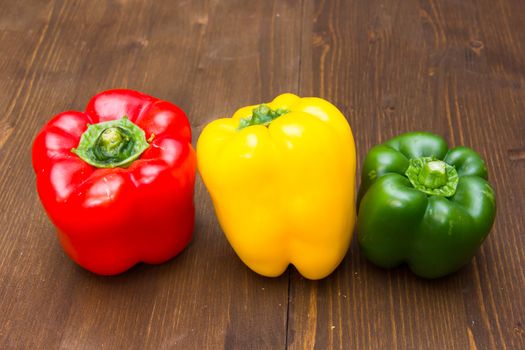 Peppers on table