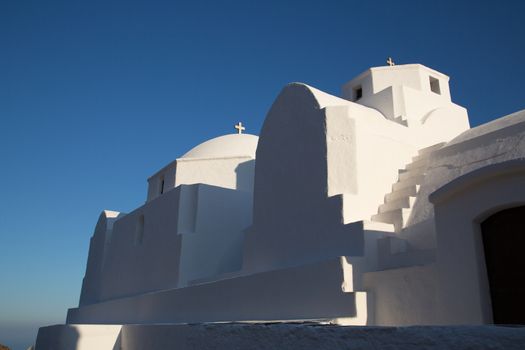 The church at the top of the hill in Chora, Folegandros