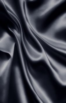 Smooth elegant black silk can use as background 