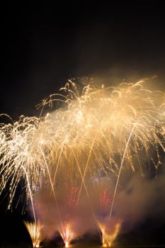 Fireworks light up the sky with dazzling display