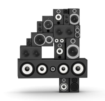 Number 4 from black woods hi-fi speakers sound systems