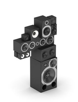 Number 1 from black woods hi-fi speakers sound systems in isometry