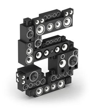 Number 5 from black woods hi-fi speakers sound systems in isometry