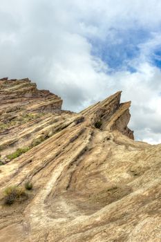 Vasquez Rocks Natural Area Park after the rain in Southern California
