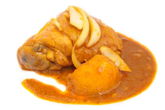 Chicken massaman curry, Thai food.