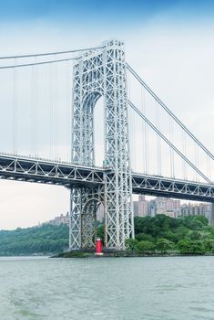 George Washington Bridge from Hudson, New York.