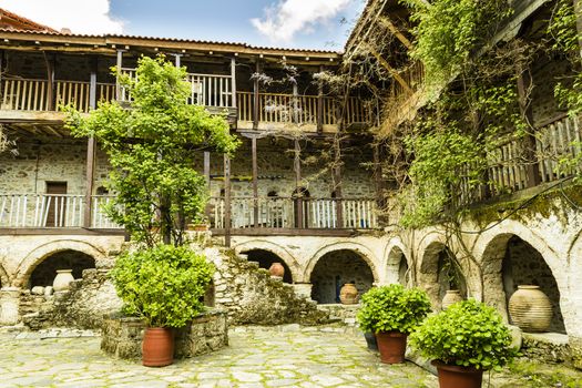 Inside Saint George orthodox monastery - Greece