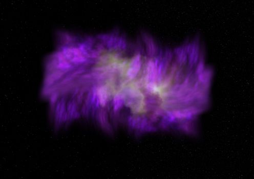 Far being shone nebula and star field against space. "Elements of this image furnished by NASA".