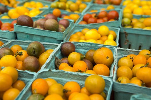 Organic tomatoes from a local market