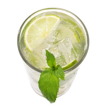 Mojito cocktail on a white background