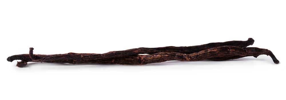 Vanilla stick on a white background