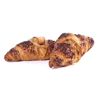 Croissant on a white background