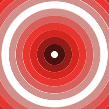 Red and white circular target rings illustration or background