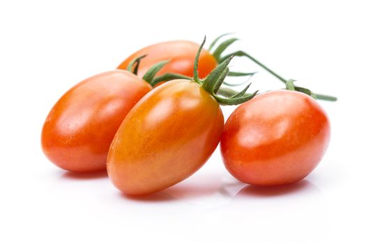 fresh Plum Tomato on white background