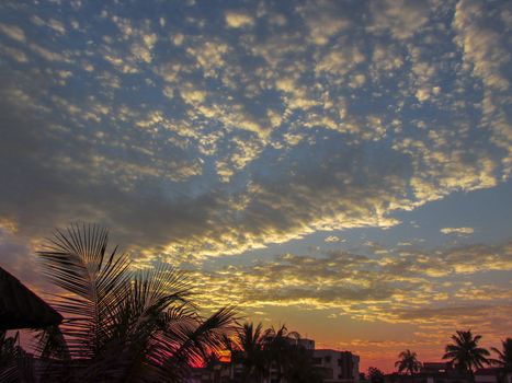 Bright Sunset clouds