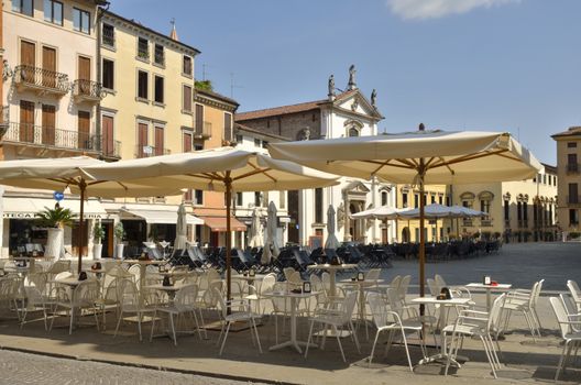 Square in Vicenza, a city in northeastern Italy, in the Veneto region.Vicenza has been enlisted as UNESCO World Heritage Site since 1994.