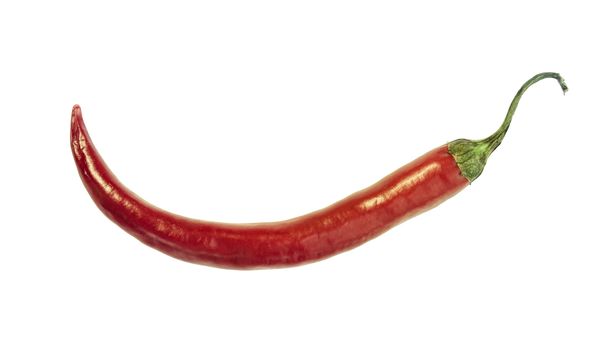 Red Hot Chili Pepper Isolated On A White Background