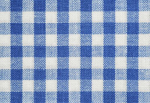 background of blue and white check tablecloth fabric
