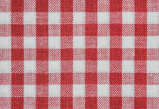 background of red and white checkered tablecloth fabric