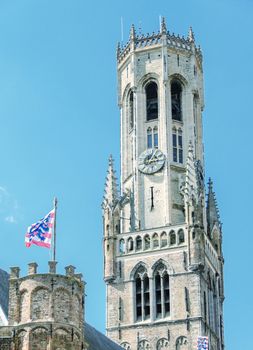 Beautiful medieval architecture of Bruges, Belgium.