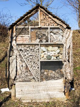 Image of an artificially created house for insects