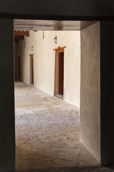 Image of a passage in fort in town Nizwa, Oman