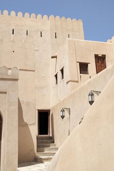 Image of fort in town Nizwa, Oman