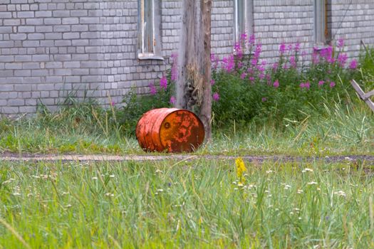 empty barrels in the Arctic environmental pollution