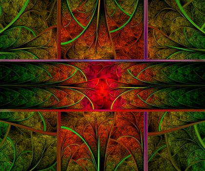 Computer generated fractal artwork for creative art,design and entertainment