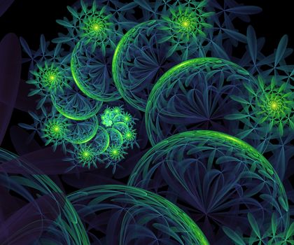 Computer generated fractal artwork for creative art,design and entertainment