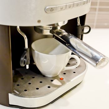 Close-up of coffee machine