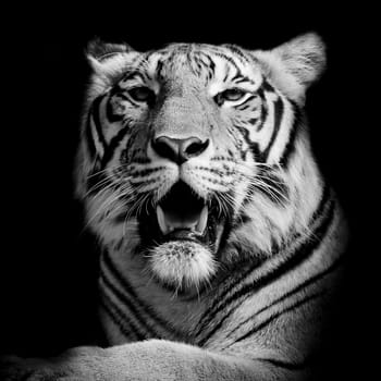 Tiger, portrait of a bengal tiger.